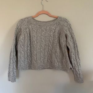 Brandy Melville grey cropped sweater